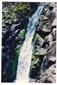 tall waterfalls, slippery slides